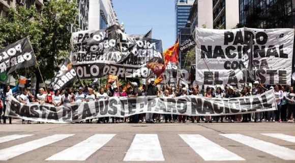 Marchas en Argentina contra Milei