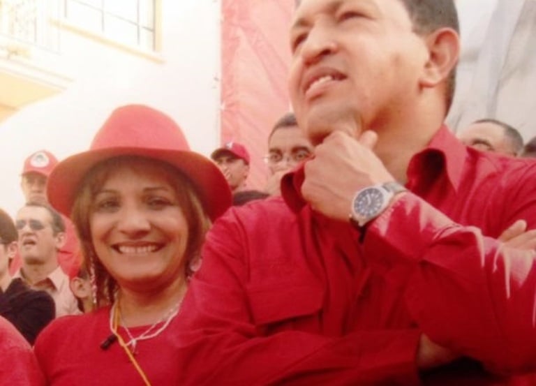 Chávez con la hoy Alcaldesa Nancy Pérez