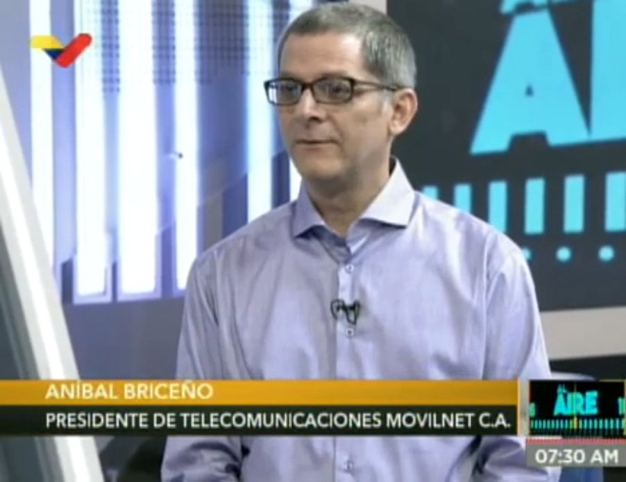 Anibal Briceño, Presidente de Movilnet.