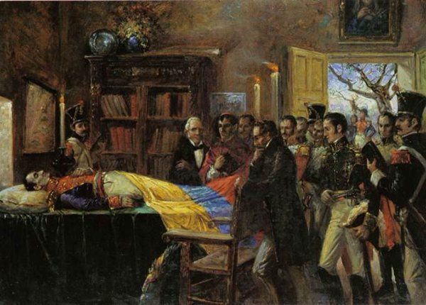 El 17 de diciembre de 1830 muere el Libertador Simón Bolívar