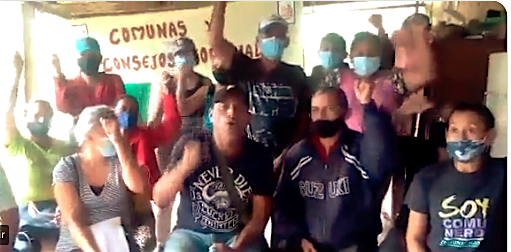 Voceros de la comuna Sueños de Bolívar y Zamora en el municipio Ezequiel Zamora del estado Barinas protestan el cierre de la Explosiva emisora comunitaria por el nuevo alcalde Nelson García Mora