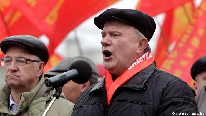 El líder del Partido Comunista de Rusia, Guennadi Ziuganov
