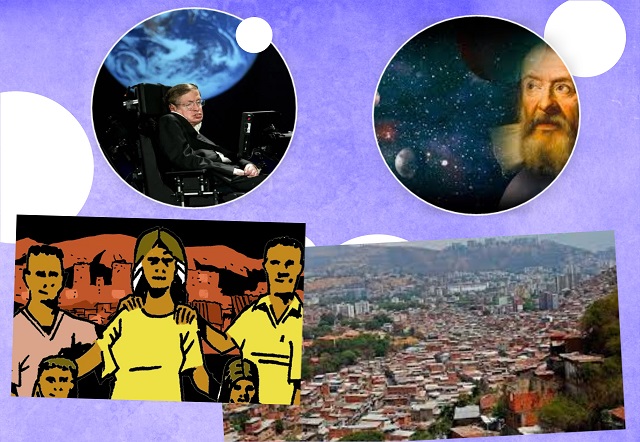 Destacamosen portada, en estas efemérides, la muerte de Galileo Galilei en 1642, uno de los astrónomos que revolucionó la concepción del cosmos,  y el nacimiento 300 años después, también un 8 de enero, del genial teórico del Universo Stephen Hawking (1942). También resaltamos la conmemoración de la "Masacre de La Vega" ocurrida en 2021.