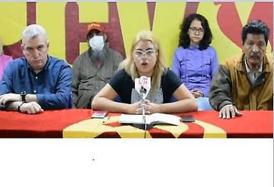 Janohi Rosas, integrante del Buró Político del Comité Central del Partido Comunista de Venezuela