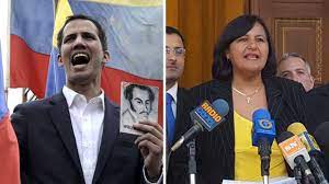 Opositores Juan Guaidó y Dinorah Figuera