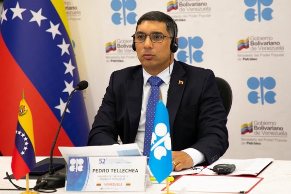 Pedro Rafael Tellechea, participó en la 52° Reunión del Comité Ministerial de Monitoreo Conjunto de la OPEP+.