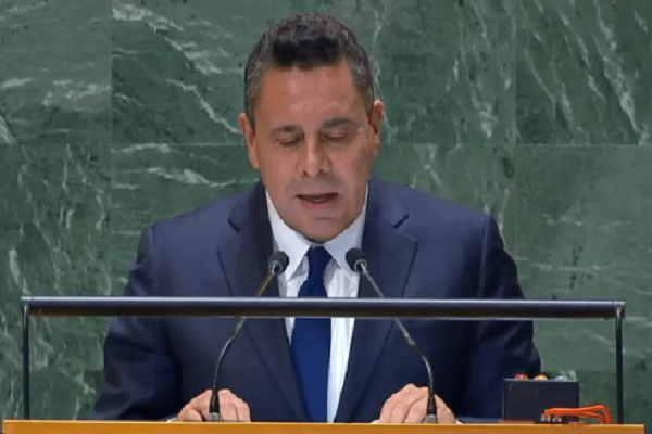 El representante permanente de Venezuela ante la ONU, Samuel Moncada.