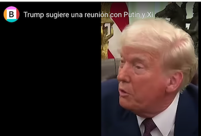 Trump expresó su deseo de reunirse con Putin y Xi , sería genial podernos denuclearizar