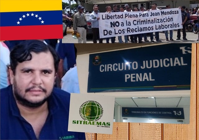 Imágenes relacionadas con el juicio de MASISA contra el dirigente sindical Jean Mendoza en Venezuela