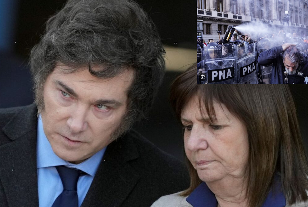 Represión en Argentina. Milei y Bullrich se tienen que ir