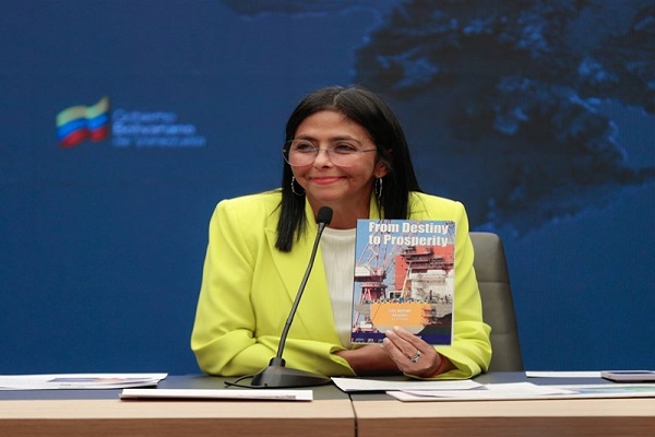 La vicepresidenta acusó a Exxon Mobil de llevar un plan de venganza contra nuestro país y de intentar atacar a altas autoridades deVenezuela.