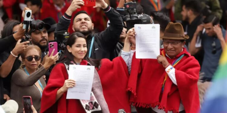 Luisa González, candidata a la presidencia de Ecuador