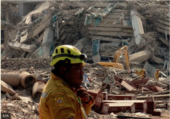 En el momento del sismo, 409 personas trabajaban en el rascacielos que se derrumbó en Bangko