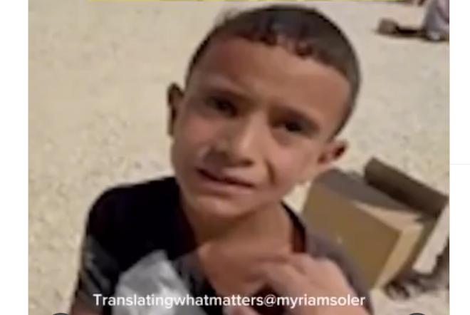 Amir el niño palestino que fue abatido cuando sólo buscaba algo para comer