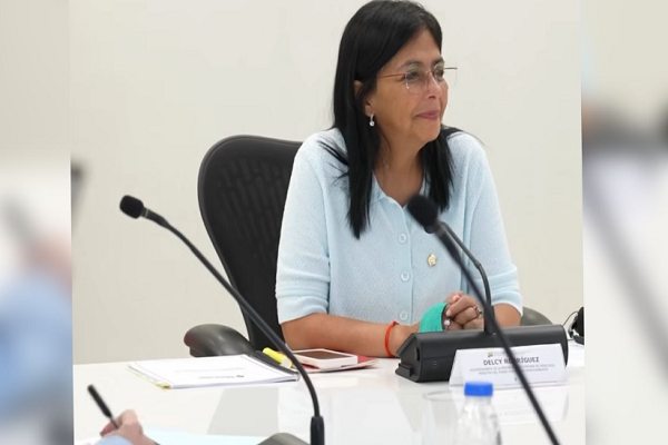 La alta funcionaria también agradeció al gigante asiático por el apoyo brindado a beneficio de los venezolanos durante la pandemia de Covid-19.