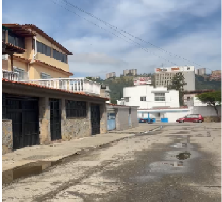 Zona afectada en El Paraíso, Caracas por rotura de tubo matriz de agua