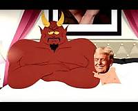 CARICATURA: Trump durmiendo con el Diablo