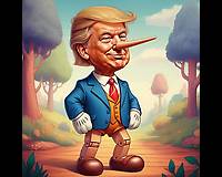 CARICATURA: Trump-Mitómano