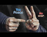 CARICATURA: Yes peace No war