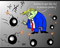 CARICATURA: bestias, lo que dije fue la primera piedra